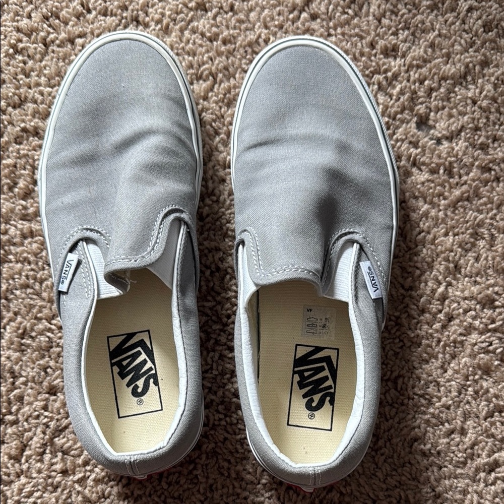Vans Classic Gray Slip-On Shoes